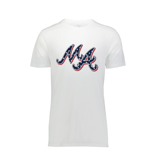 [FTSCUBWH-AS-LOGO2] Decker Men's Tri-Blend T-Shirt - Short Sleeve (Adult S, White, Logo 2)