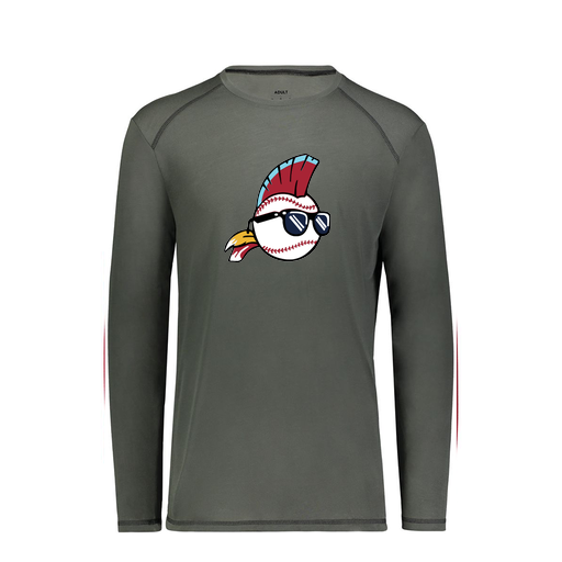 [6846.98D.S-LOGO1] Youth SoftTouch Long Sleeve (Youth S, Gray, Logo 1)