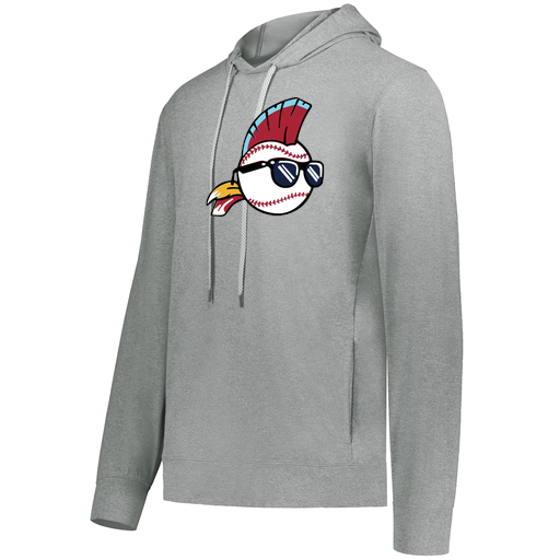 [222698.013.S-LOGO1] YOUTH VENTURA THIN KNIT HOODIE (Youth S, Silver, Logo 1)