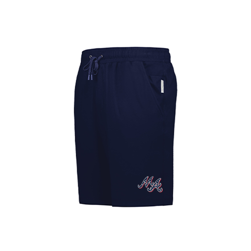 [223604.065.S-LOGO2] YOUTH Ventura Soft Knit SHORTS (Youth S, Navy, Logo 2)