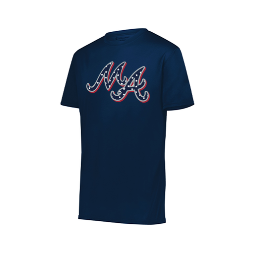 [222819.065.XXS-LOGO2] Youth Movement Dri Fit Shirt (Youth XXS, Navy, Logo 2)