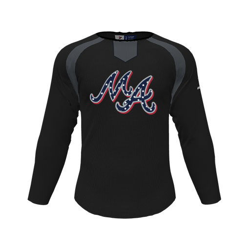 [CUS-DFW-PULL-FLC-CNK-LSL-BLK-YS-LOGO2] Pullover (Youth S, Black, Logo 2)