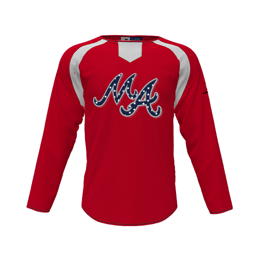 [CUS-DFW-PULL-FLC-CNK-LSL-RED-YS-LOGO2] Pullover (Youth S, Red, Logo 2)