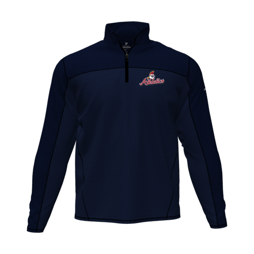 [CUS-DFW-QTRZ-PER-LSL-NVY-AS-LOGO3] Quarter Zip Pullover (Adult S, Navy, Logo 3)