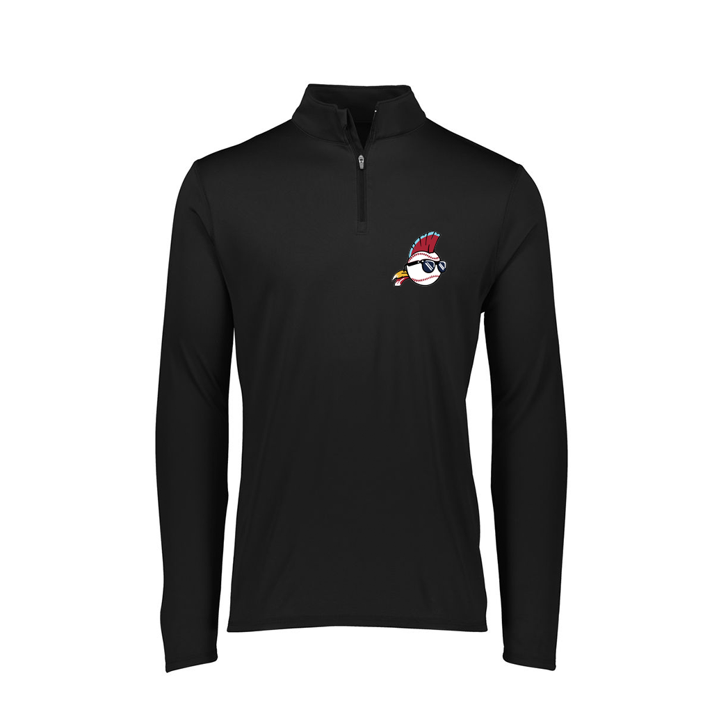 [FTLQFLBK-AS-LOGO1] Decker Men's Flex-Lite 1/4 Zip Shirt (Black, Adult S, Logo 1)