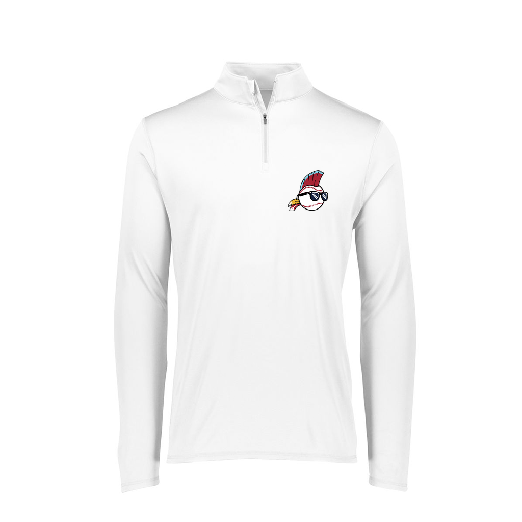 [FTLQFLWH-FAS-LOGO1] Decker Women's Flex-Lite 1/4 Zip Shirt (Female Adult S, White, Logo 1)