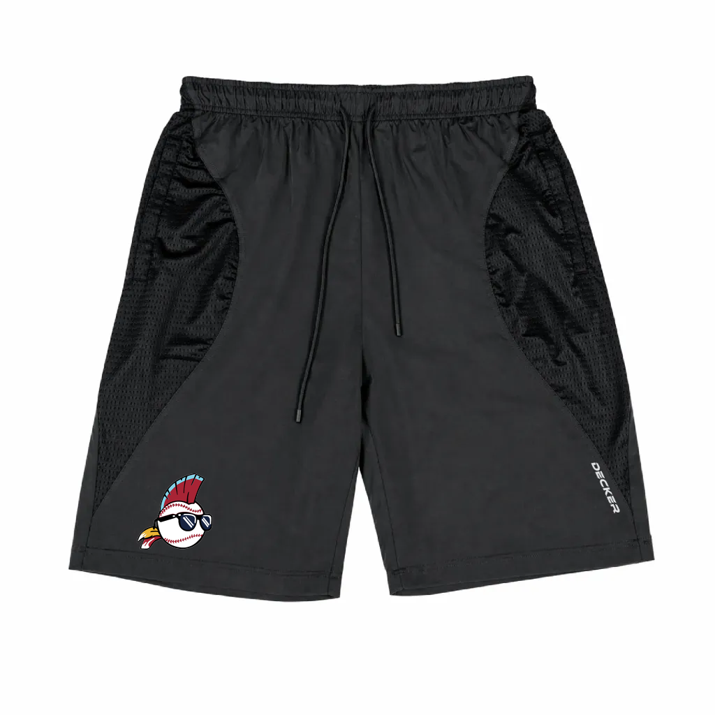 [CUS-DFW-SHOR-PER-CRV-BLK-YXS-LOGO1] Decker Shorts (Curve Shorts) (Youth XS, Logo 1)
