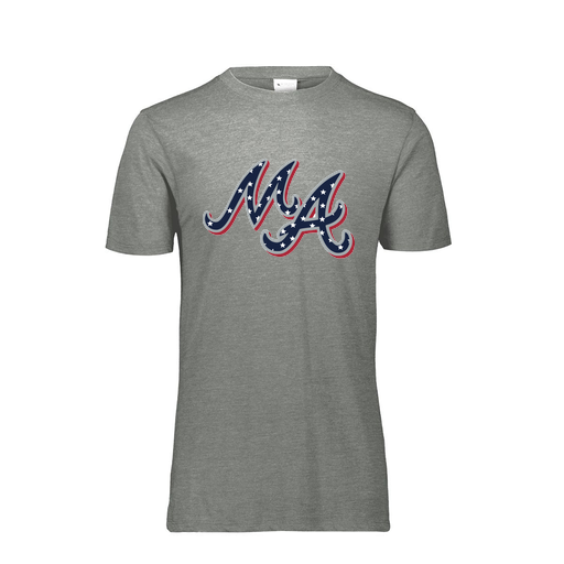 [FTSCUBGY-AS-LOGO2] Decker Men's Tri-Blend T-Shirt - Short Sleeve (Adult S, Gray, Logo 2)