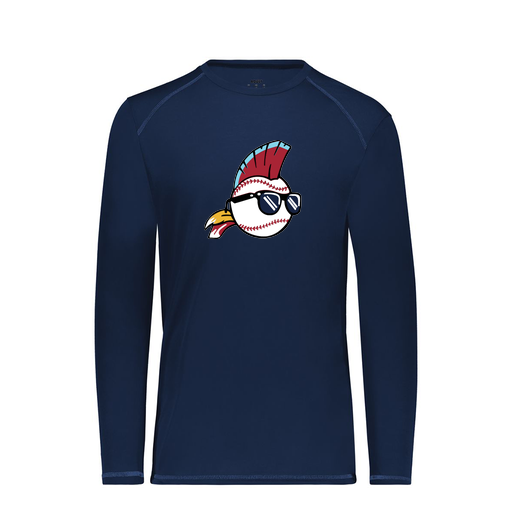 [6845.065.S-LOGO1] Men's SoftTouch Long Sleeve (Adult S, Navy, Logo 1)