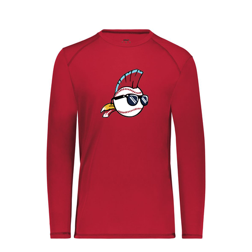 [6845.083.S-LOGO1] Men's SoftTouch Long Sleeve (Adult S, Red, Logo 1)