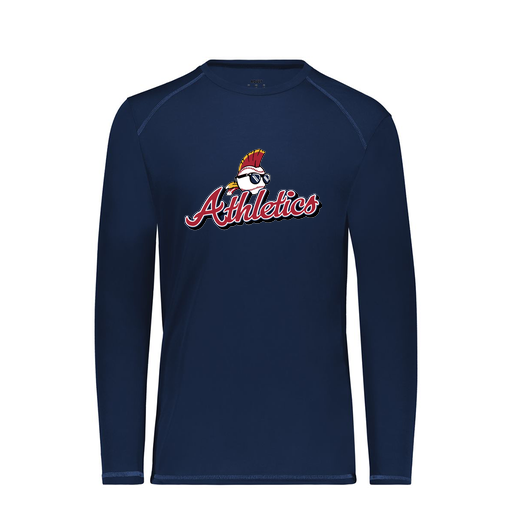[6846.065.S-LOGO3] Youth SoftTouch Long Sleeve (Youth S, Navy, Logo 3)