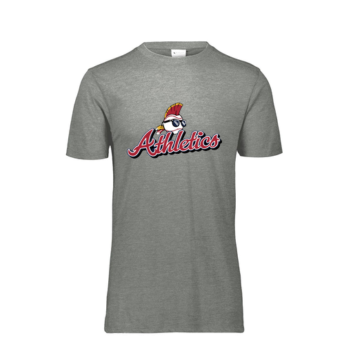 [FTSCUBGY-YS-LOGO3] Decker Youth Tri-Blend T-Shirt - Short Sleeve (Youth S, Gray, Logo 3)