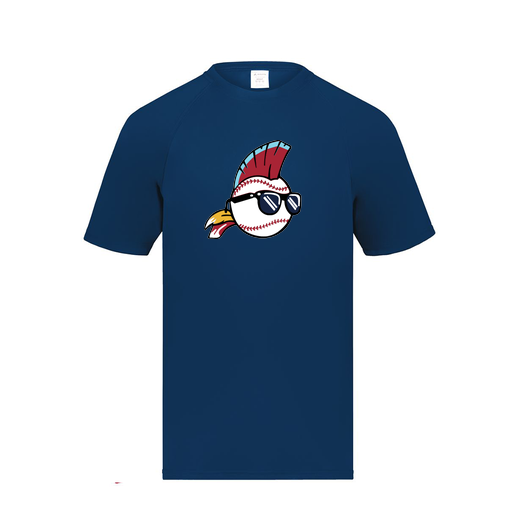 [2791.065.S-LOGO1] Youth Smooth Sport T-Shirt (Youth S, Navy, Logo 1)