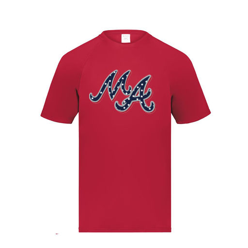 [2791.083.S-LOGO2] Youth Smooth Sport T-Shirt (Youth S, Red, Logo 2)