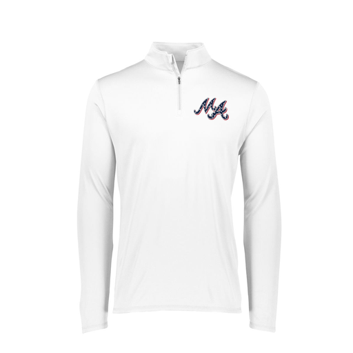 [2787.005.XS-LOGO2] Ladies Dri Fit 1/4 Zip Shirt (Female Adult XS, White, Logo 2)