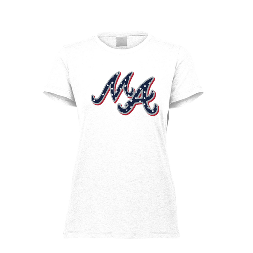 [FTSCUBWH-FAXS-LOGO2] Decker Women's Tri-Blend T-Shirt - Short Sleeve (Female Adult XS, White, Logo 2)