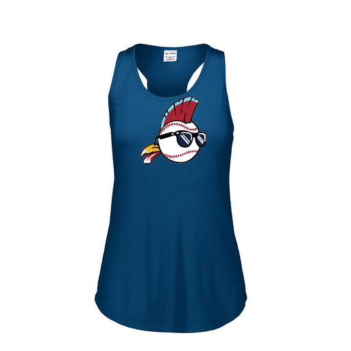 [3078.U22.S-LOGO1] Ladies Tri Blend Tank Top (Female Adult S, Navy, Logo 1)