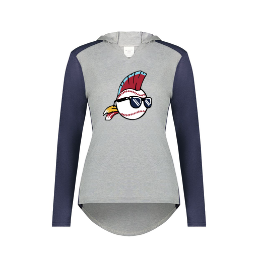 [6902.29V.XS-LOGO1] Ladies Vintage Hoodie (Female Adult XS, Navy, Logo 1)