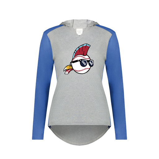 [6902.28V.XS-LOGO1] Ladies Vintage Hoodie (Female Adult XS, Royal, Logo 1)