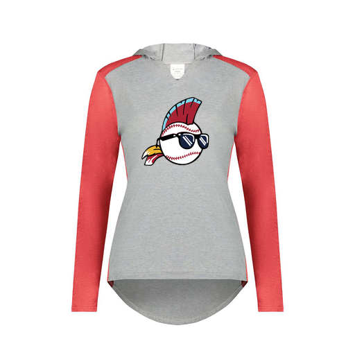 [6902.27V.XS-LOGO1] Ladies Vintage Hoodie (Female Adult XS, Red, Logo 1)