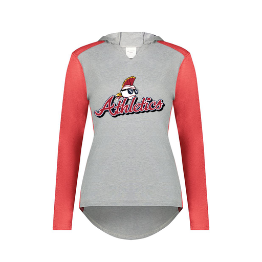 [6902.27V.XS-LOGO3] Ladies Vintage Hoodie (Female Adult XS, Red, Logo 3)