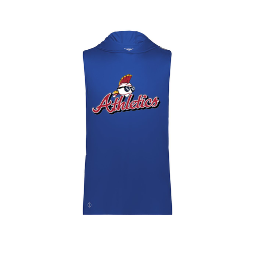 [222590.060.XS-LOGO3] Men's CoolDry Sleeveless Hoodie (Adult XS, Royal, Logo 3)