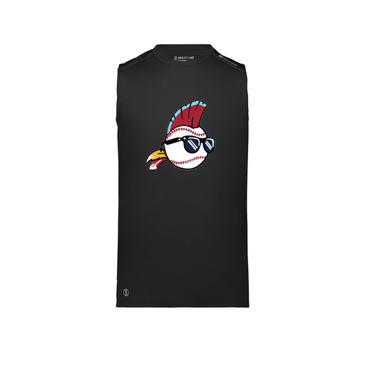 [222593.080.S-LOGO1] Men's CoolDry TankTop (Adult S, Black, Logo 1)