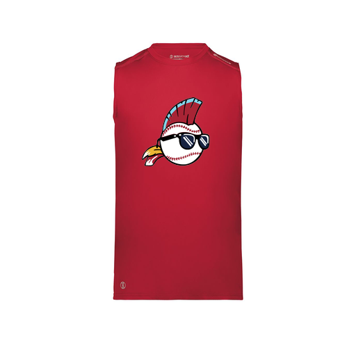 [222593.083.S-LOGO1] Men's CoolDry TankTop (Adult S, Red, Logo 1)