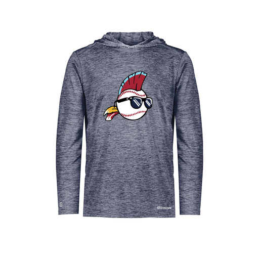 [FOLHCGNV-AS-LOGO1] Decker Men's Charge Hoodie (Adult S, Navy, Logo 1)