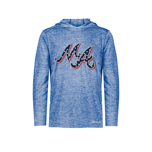 [FOLHCGRY-AS-LOGO2] Decker Men's Charge Hoodie (Adult S, Royal, Logo 2)