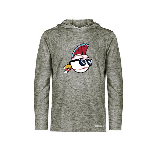 [FOLHCGGY-AS-LOGO1] Decker Men's Charge Hoodie (Adult S, Gray, Logo 1)