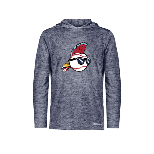 [FOLHCGNV-YS-LOGO1] Decker Youth Charge Hoodie (Youth S, Navy, Logo 1)