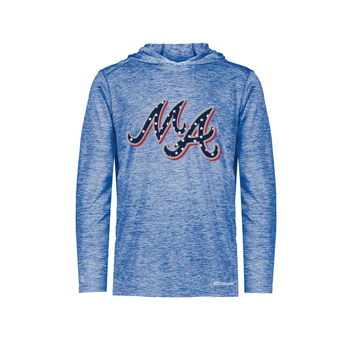 [FOLHCGRY-YS-LOGO2] Decker Youth Charge Hoodie (Youth S, Royal, Logo 2)