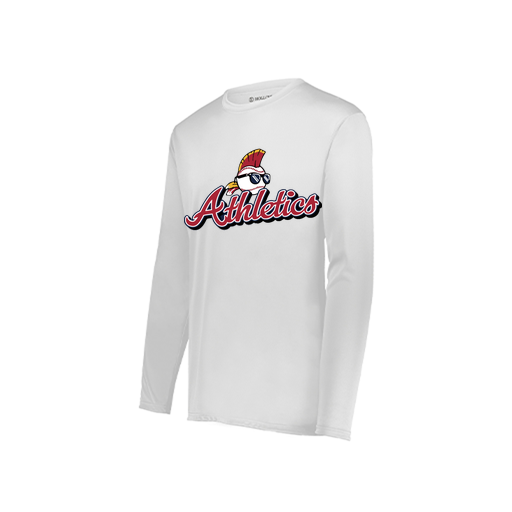 [222822.005.XS-LOGO3] Men's LS Smooth Sport Shirt (Adult XS, White, Logo 3)