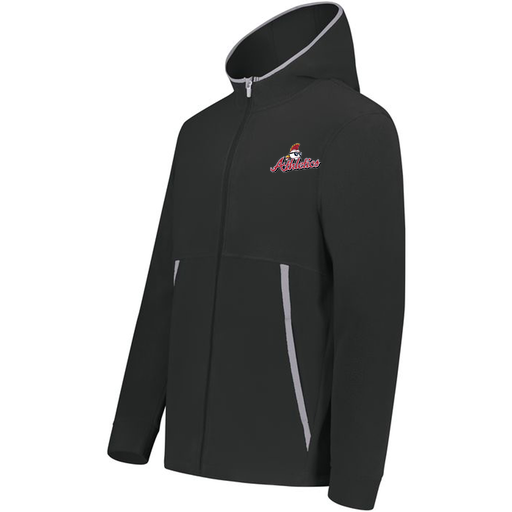 [6858.080.XS-LOGO3] Men's Chill Full Zip Fleece (Adult XS, Black, Logo 3)