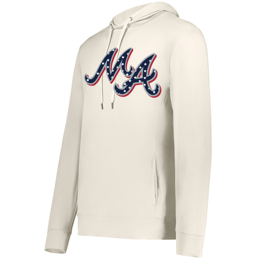 [222598.907.S-LOGO2] Men's Ventura Thin Knit Hoodie (Adult S, White, Logo 2)