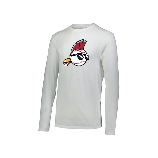 [FTLCUBWH-YS-LOGO1] Decker Youth Tri-Blend T-Shirt - Long Sleeve (Youth S, White, Logo 1)