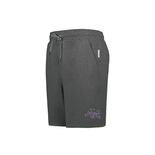 [223604.E83.S-LOGO2] YOUTH Ventura Soft Knit SHORTS (Youth S, Gray, Logo 2)