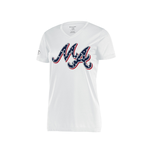 [222820.005.S-LOGO2] Ladies Movement Dri Fit Shirt (Female Adult S, White, Logo 2)