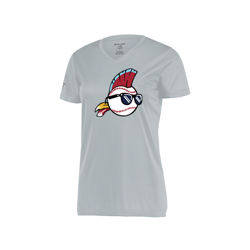 [222820.099.S-LOGO1] Ladies Movement Dri Fit Shirt (Female Adult S, Silver, Logo 1)