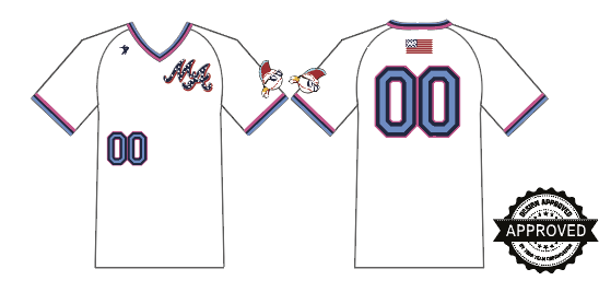 Mineral Area Athletics - White V-Neck Jersey (No Name)