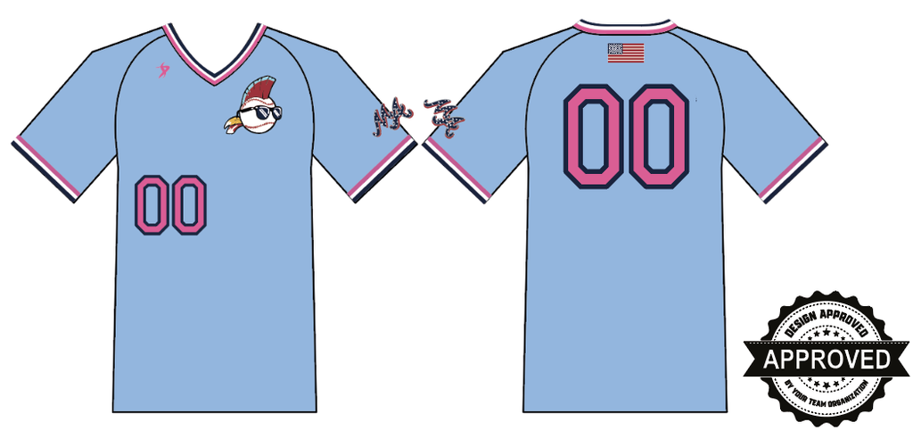 Mineral Area Athletics - Sky Blue V-Neck Jersey (No Name)
