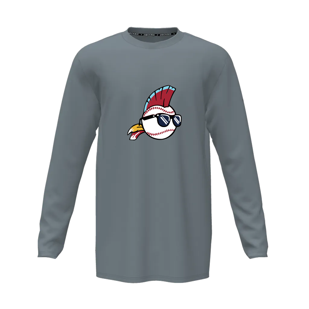 [CUS-DFW-TEES-CMF-CNK-LSL-GRY-AS-LOGO1] Decker Adult Comfort T-Shirt - Long Sleeve (Gray, Adult S, Logo 1)