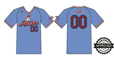 Mineral Area Athletics - Columbia Blue V-Neck Jersey (No Name)